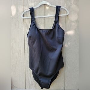 Jantzen One Piece all black Swimsuit NWT size 14